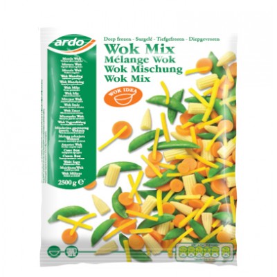 Daržovių šaldytas mišinys WOK, ARDO, 2,5 kg